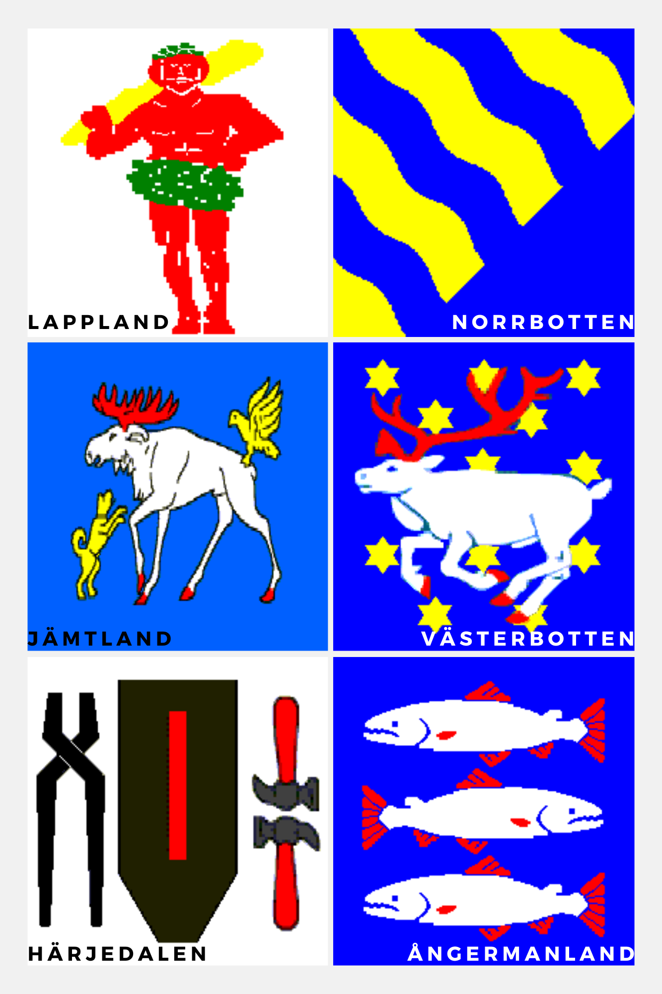 Flagga - Landskapsvapen