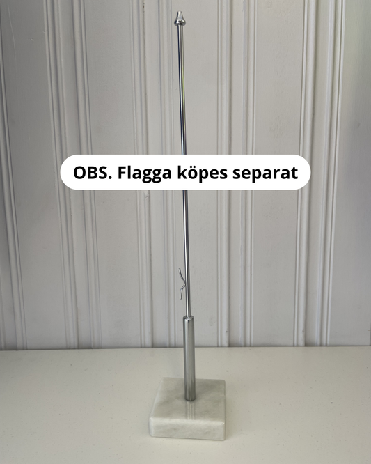 Stång med marmorfot, 40 cm